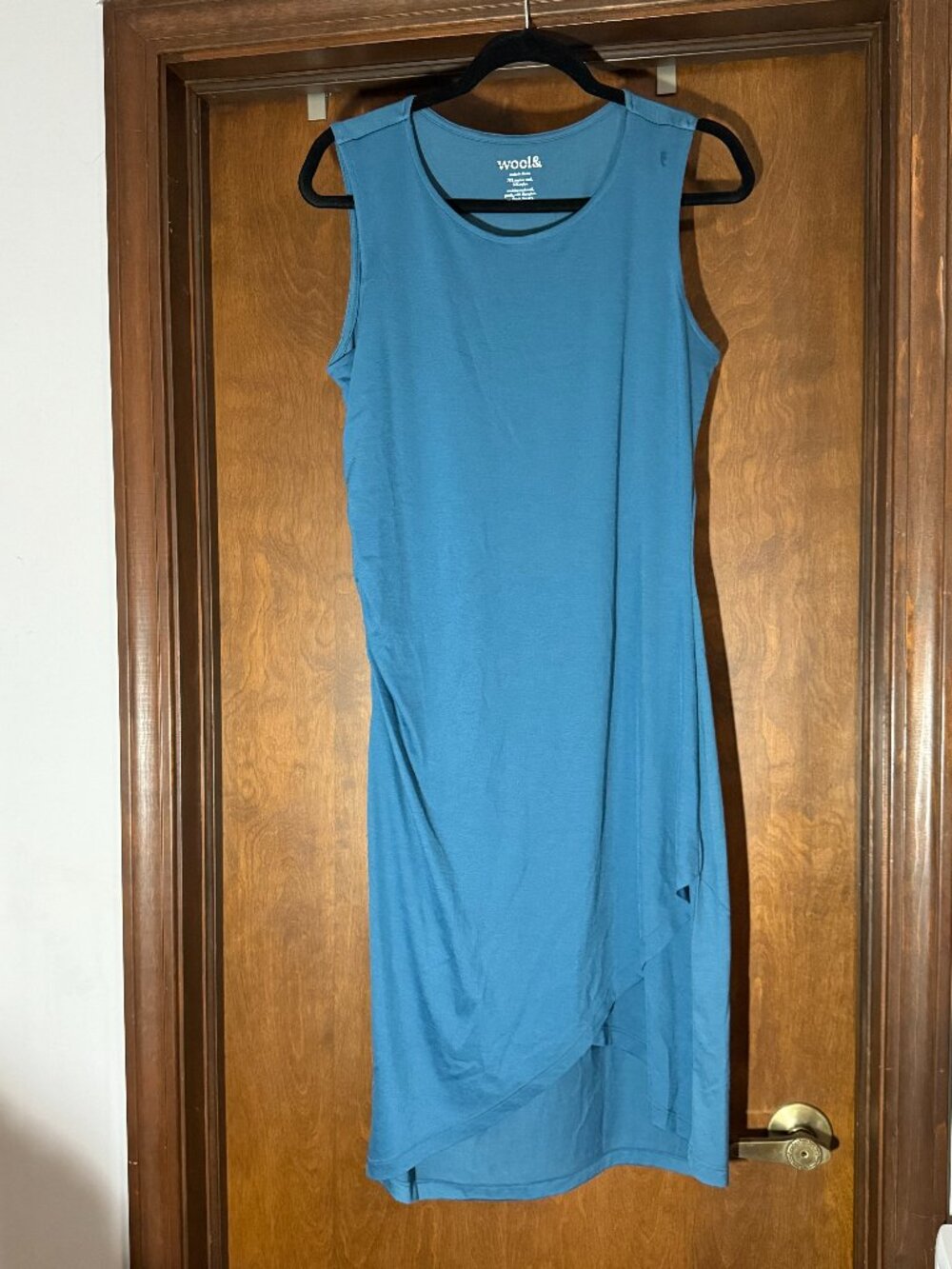 Wool& Tulip Tank Dress  Large Ocean Teal